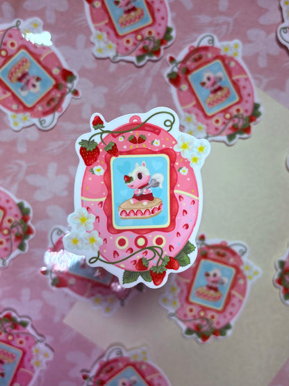 strawberry ACNH sticker