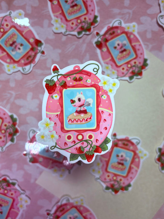 strawberry ACNH sticker