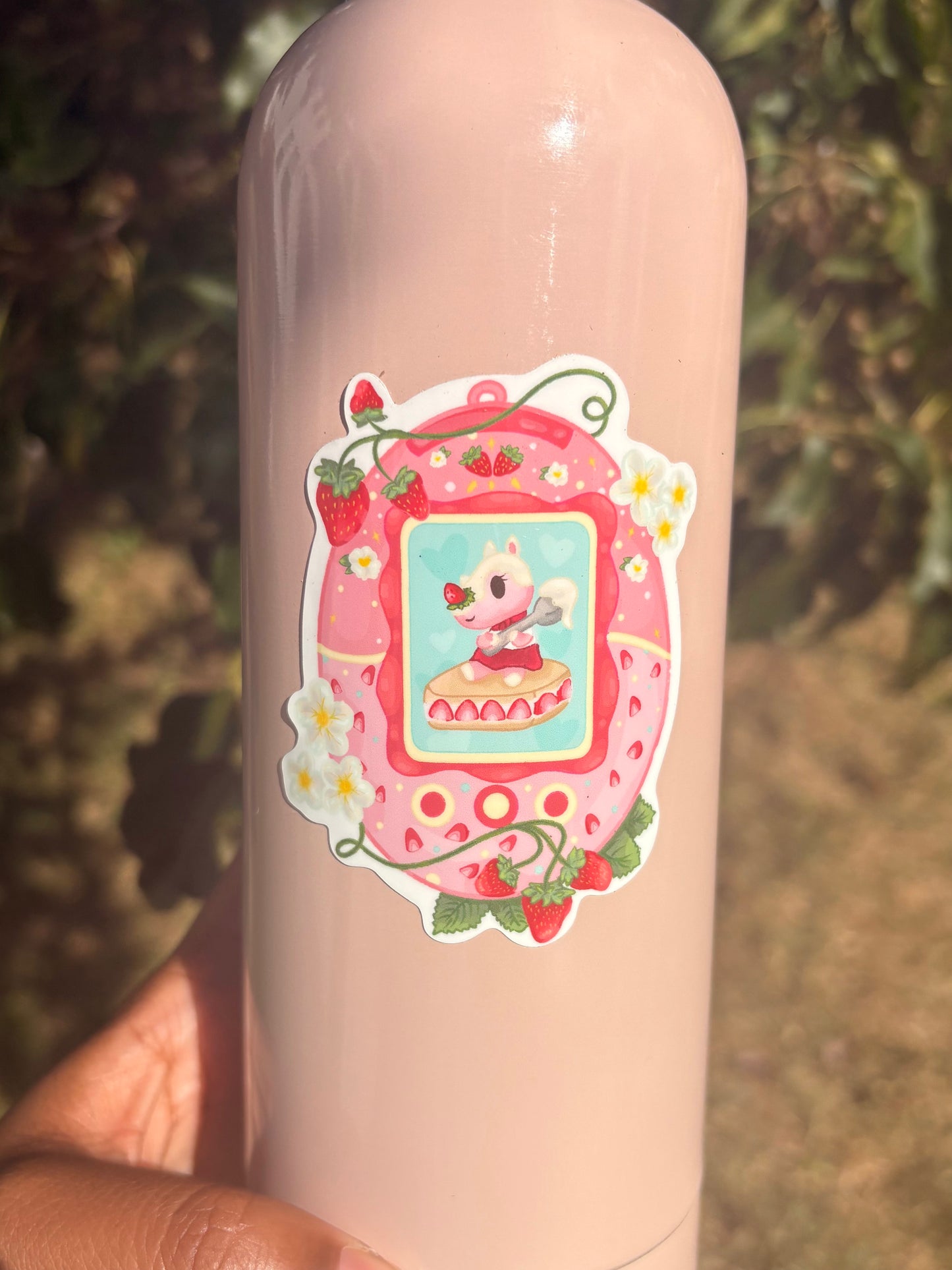 strawberry ACNH sticker